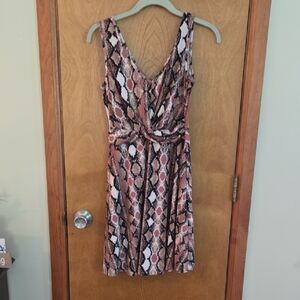 A-line, Candie's Snake Print Dress